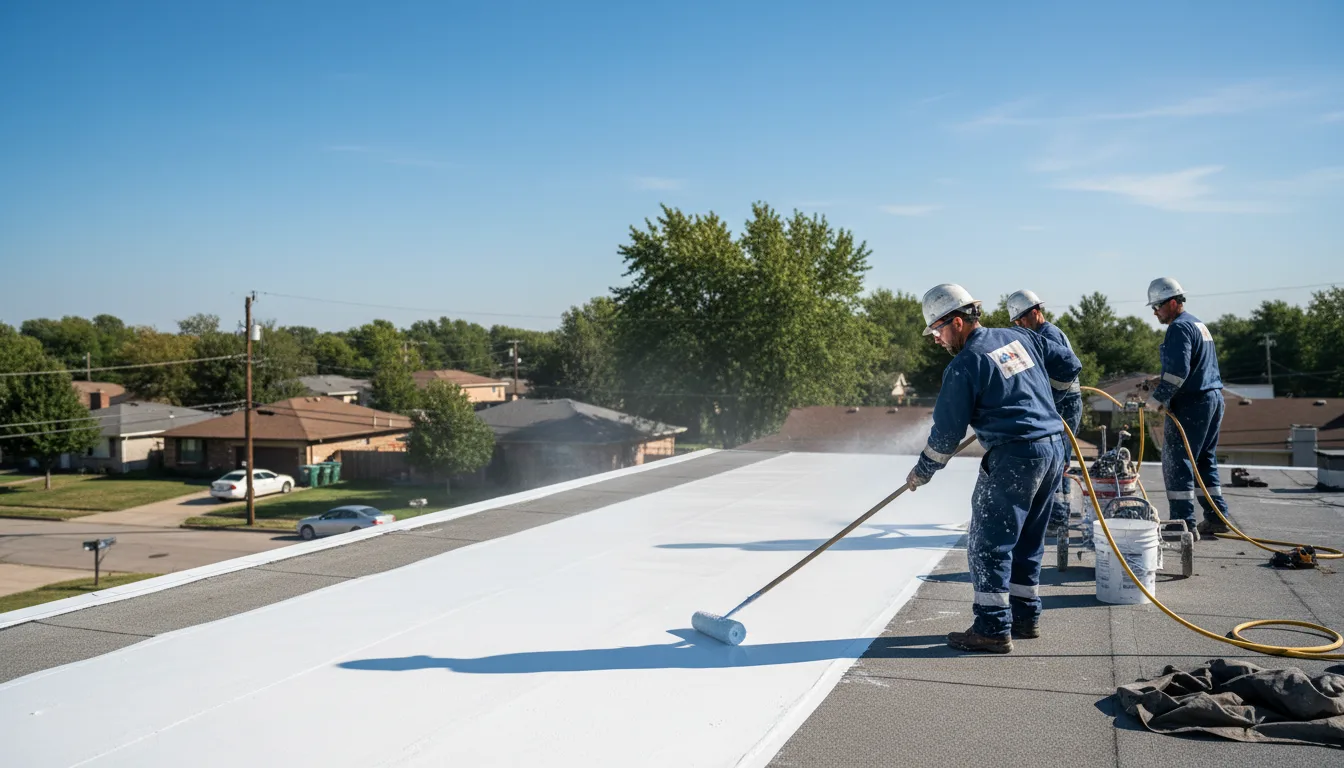Commercial roof coating in Louisville, AL near me